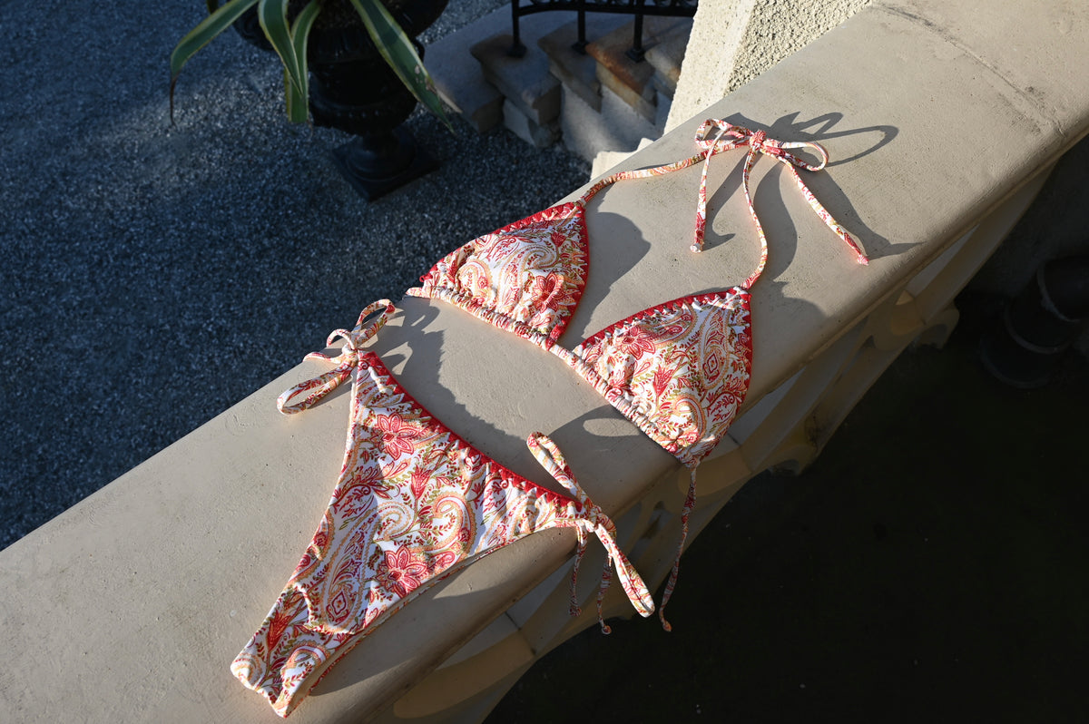Coral Triangle Bikini Bottom - AZURE